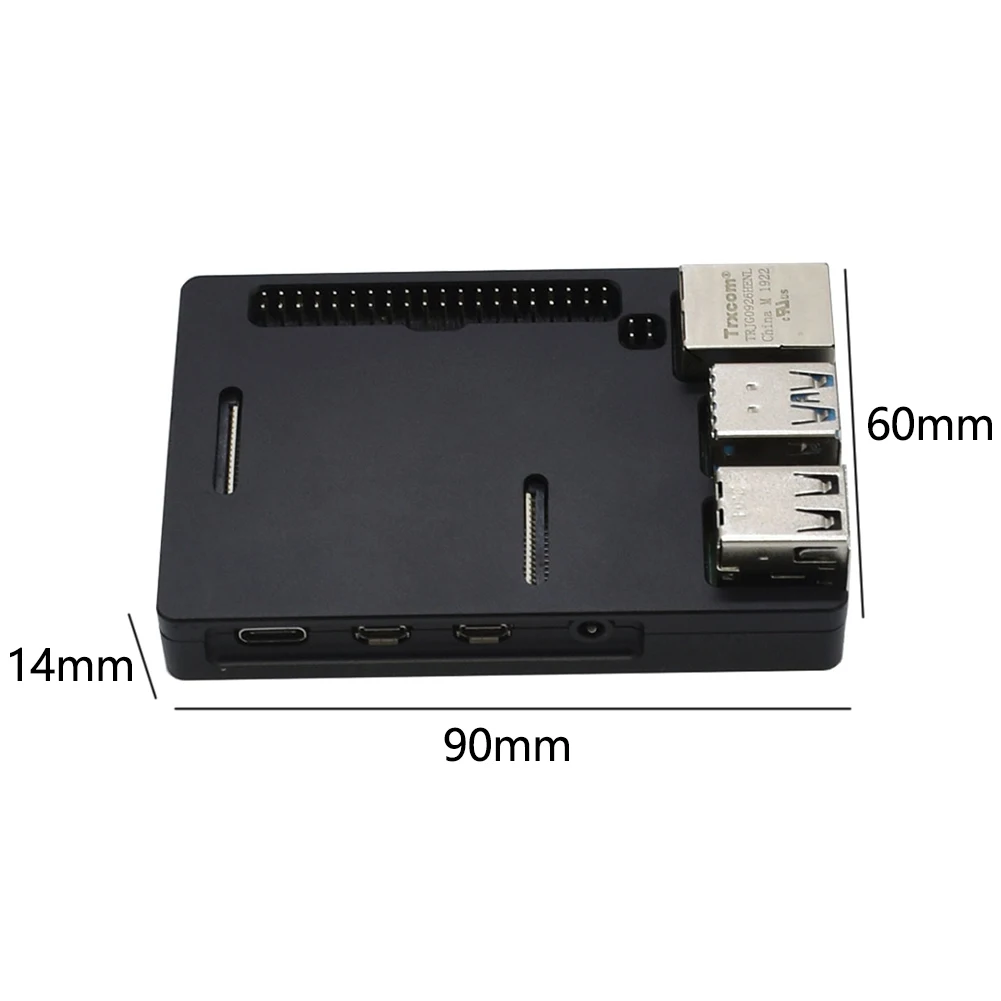 Теплоотвод корпус из алюминиевого сплава ультра тонкий прочный микрокомпьютер Аксессуар Чехол Корпус простота использования для Raspberry Pi 4B