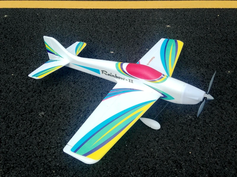 EPO самолет 3D F3A гром Радуга модель самолета на дистанционном управлении - Цвет: Green Rainbow PNP