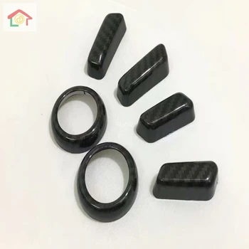 

For Volvo XC60 2018 2019 2020 Car Body Styling Cover Detector Seat Adjustment Knob Button Switch Trim Stick Lamp Frame Part 6pcs