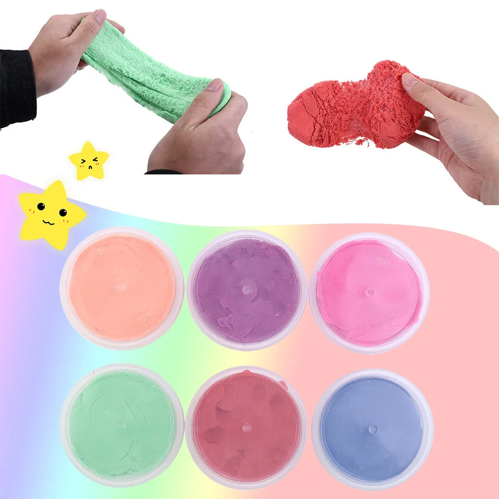 new DIY Cotton Candy Cloud Slime Soft Non-Sticky Sand Mud Toy slime charms decompressed cloud mud #B