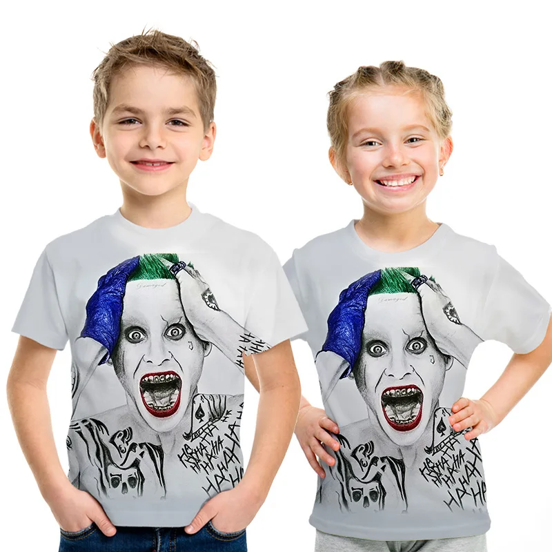 Футболка для мальчиков и девочек футболки с объемным принтом для мамы и ребенка белая одежда для детей летние детские топы, футболки, Забавные футболки