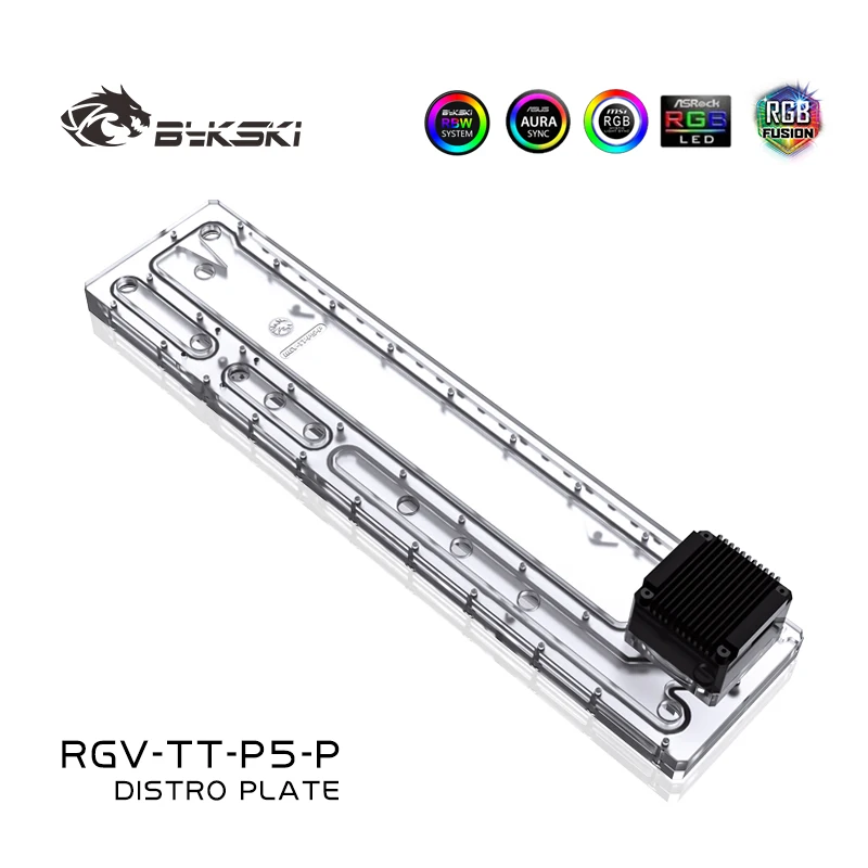 Bykski Acrilico Board Distro Plate Solution Utilizzare Per Thermaltake/Tt Core P5 Per Cpu Gpu Block Invece Del Serbatoio Rgv-Tt-P5-P