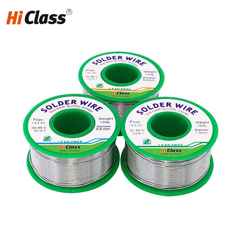 HiClass solder wire Lead-free Tin For welding 50g/100g Rosin core solder