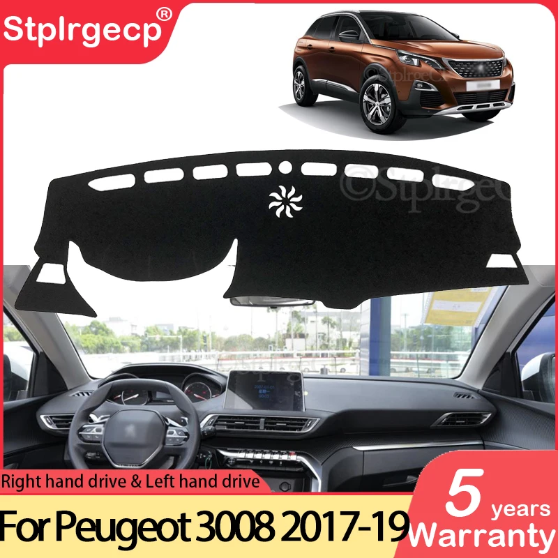 for Peugeot 3008 2017 2018 2019 Mk2 3008GT GT Anti Slip Mat Dashboard