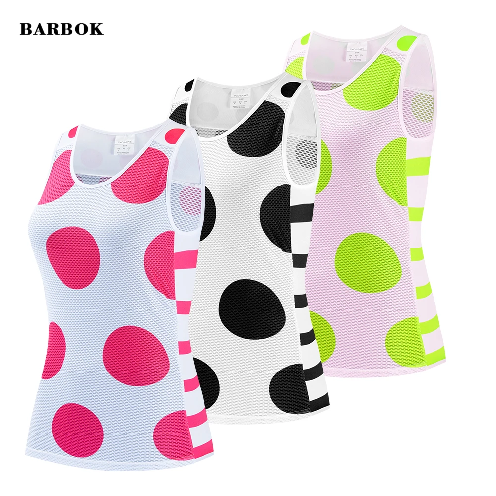 

WOSAWE Women Ultralight Cycling Sleeveless Jersey Shirt Breathable Underwear Bike Riding Summer Tight Sports Shirts