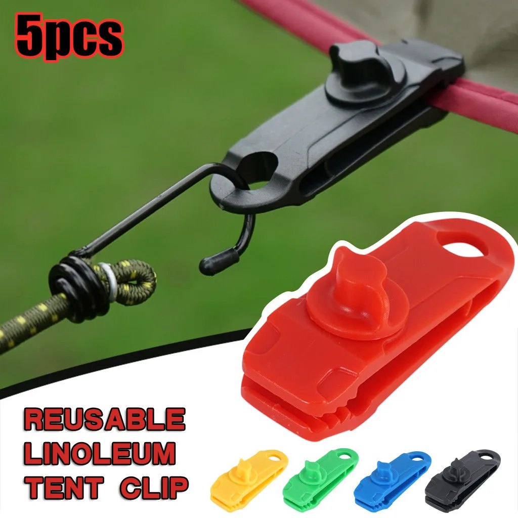 10Pcs Tent Tarp Tarpaulin Clips Clamp Buckle Outdoor Camping Tool Heavy Duty