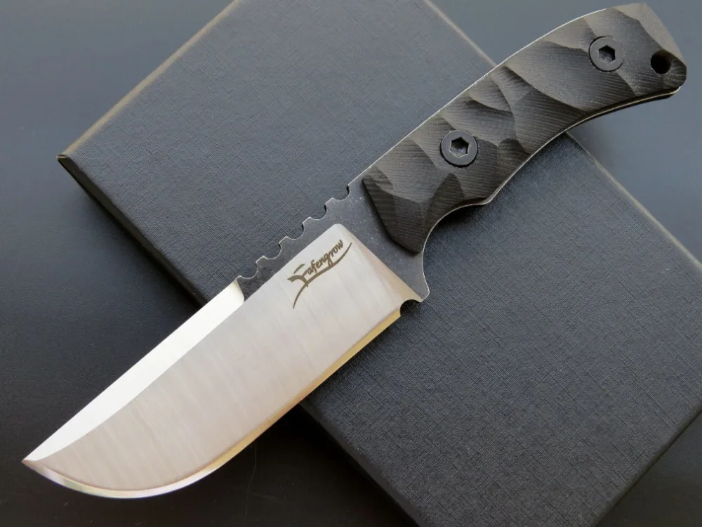 Eafengrow EF100 Кемпинг 440C Лезвие G10 Ручка фиксированное лезвие нож инструмент для выживания охотничий нож тактический edc Открытый инструмент
