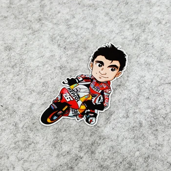 

NO.S141 Motorcycle Racing NO.26 Cartoon Dani Motorbike Helmet Reflective Safety Stickers Scooter Decals
