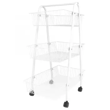 

Multi- function Three Tier Rack Shelf Stainless Steel Storage Kitchen Bathroom Metal Rack