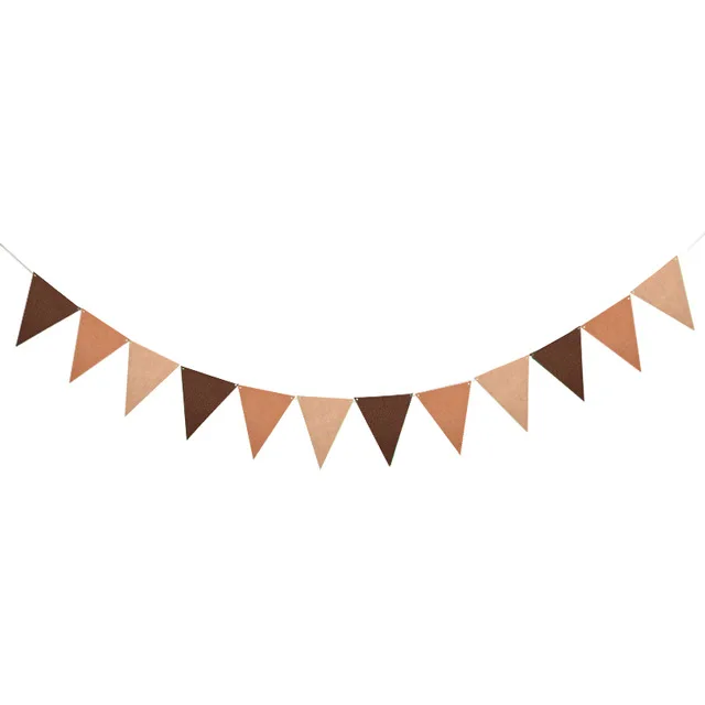 07 4M Grey Blue White Pink flags and banners party Wedding/Valentine's day/birthday party Flags Hang Garland Decoration Supplies - Цвет: 07