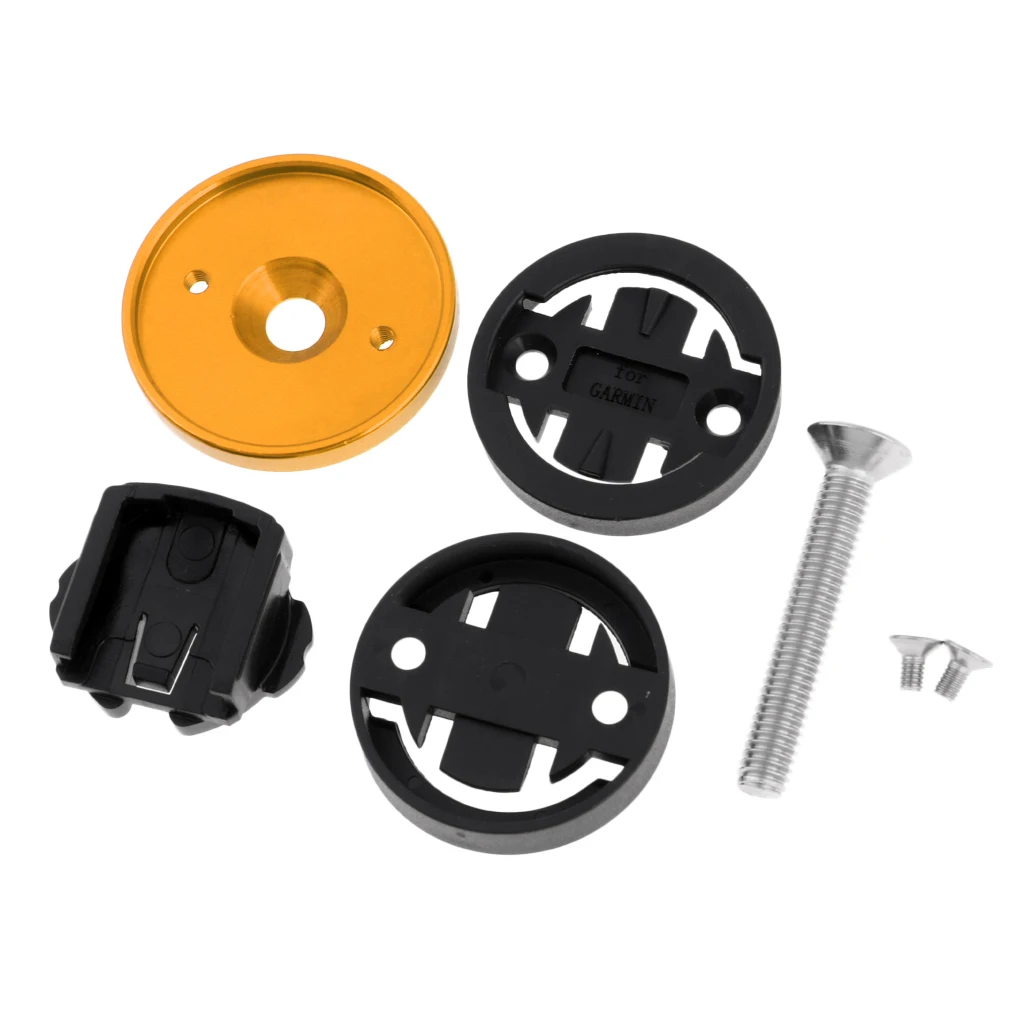 Cycling Stem Headset Top Cap GPS Computer Bracket for Garmin Cateye Bryton