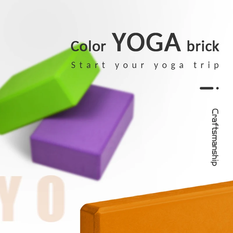 

2pc/lot EVA Exercise Fitness Tool Block Colorful Foam Brick Workout Stretching Aid Body Shaping Health Training Yoga Accessories