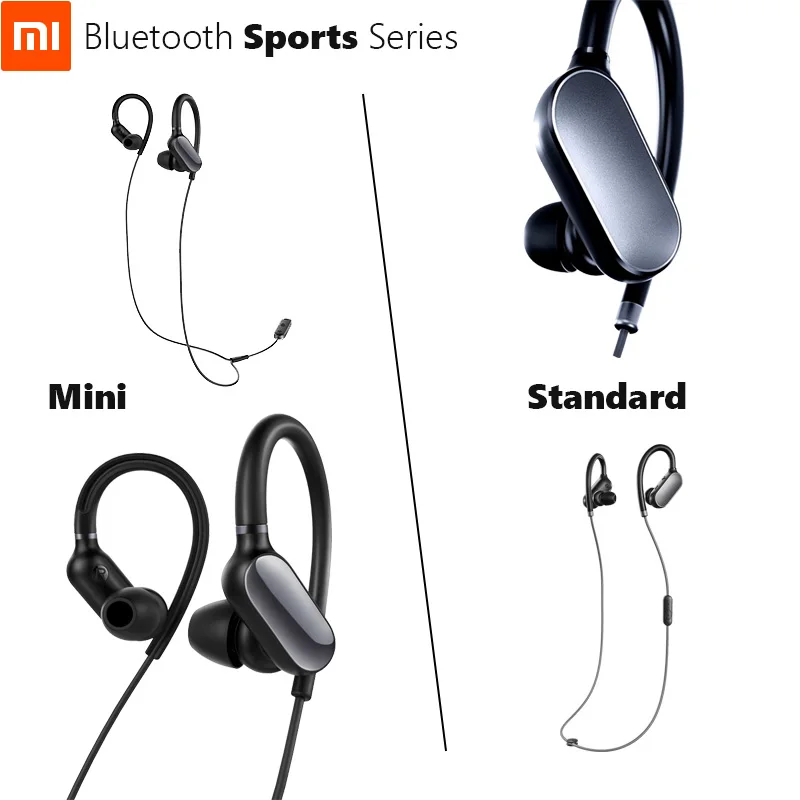 Оригинальная Xiaomi mi Спортивная гарнитура mi ni/стандарт беспроводной Bluetooth 4,1 водонепроницаемый IPX4 анти-капля долгое время воспроизведения