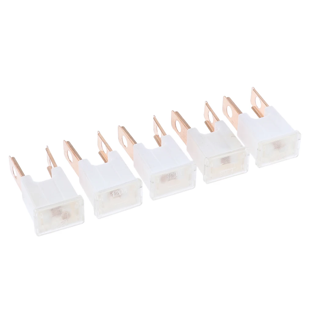10 штук(коричневый) 32V 120A Amp FLK-M Мужской PAL медленный предохранители для автомобилей