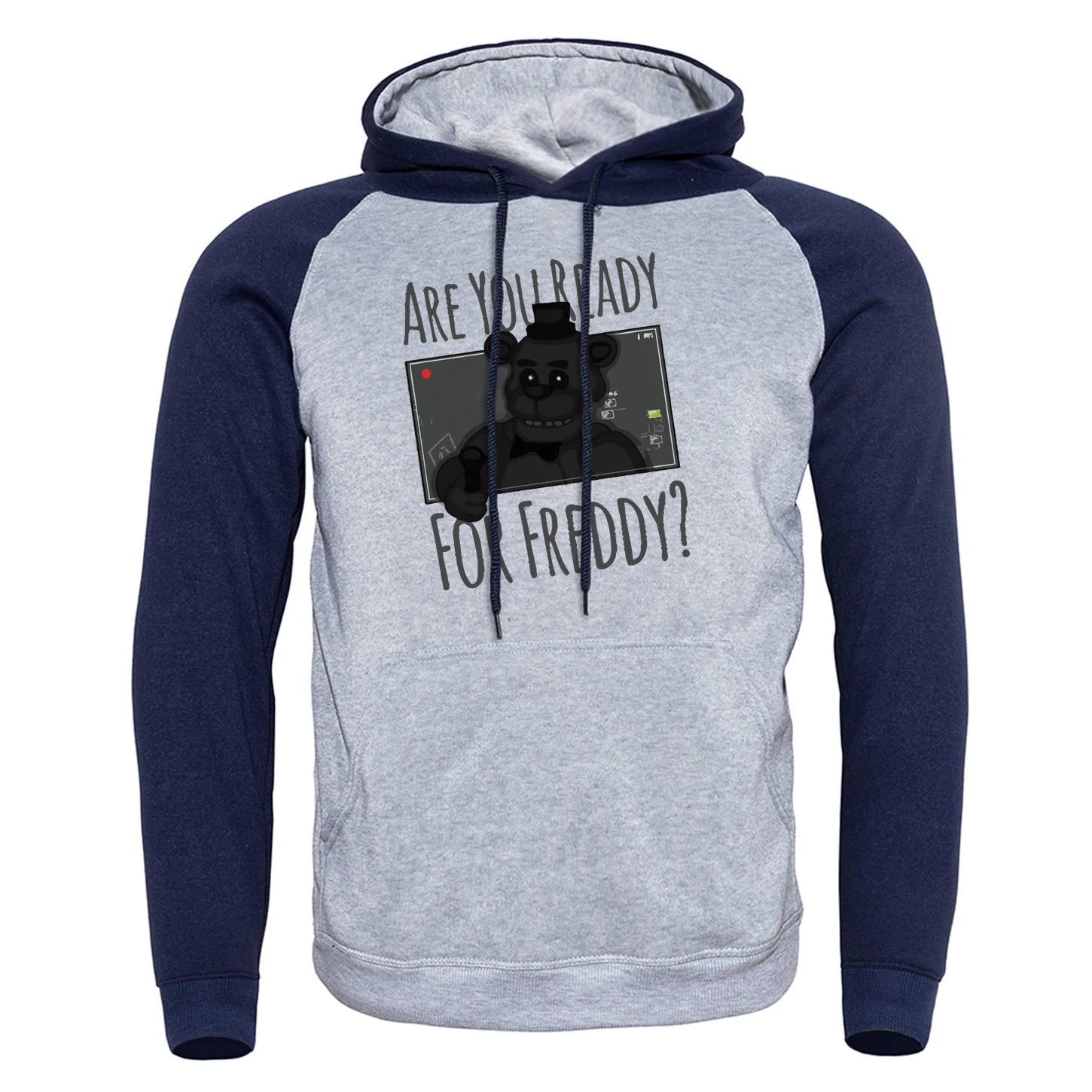 

Are You Ready For Freddy New 2019 Mens Sweatshirts Raglan Hoody Vintage Printed Autumn Winter Cartoon Fashion Leisure Streetwear
