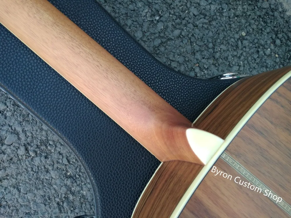 hardcase OOO15 стильная твердая гитара из орехового дерева атласная синяя Настройка Байрон производство акустическая электрогитара