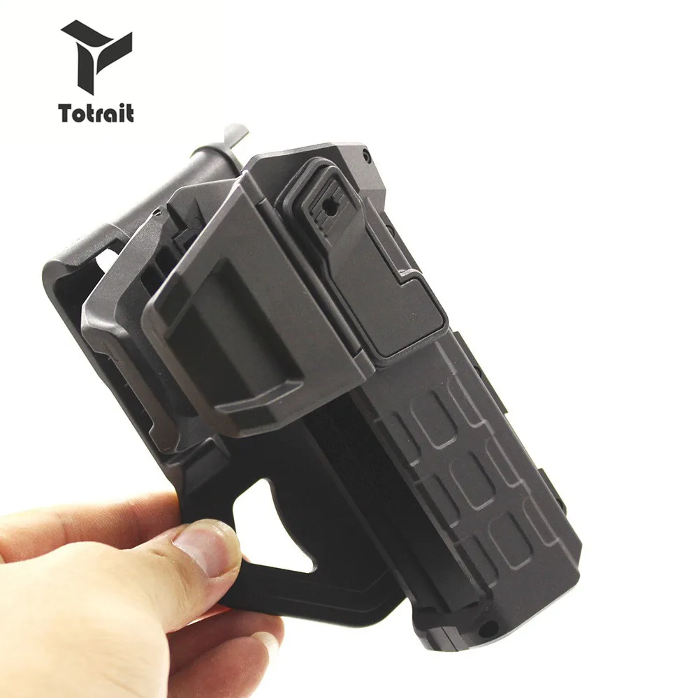 TOtrait Тактический подвижный пистолет кобуры для colt 1911 с фонариком или лазерным креплением Кольт серии правой руки Талии Пистолет Кобура