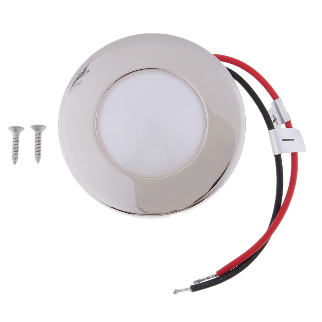 Лодка на колесах Интерьер 12V Светодиодный белый Потолочный светильник заподлицо купол шкаф светильник