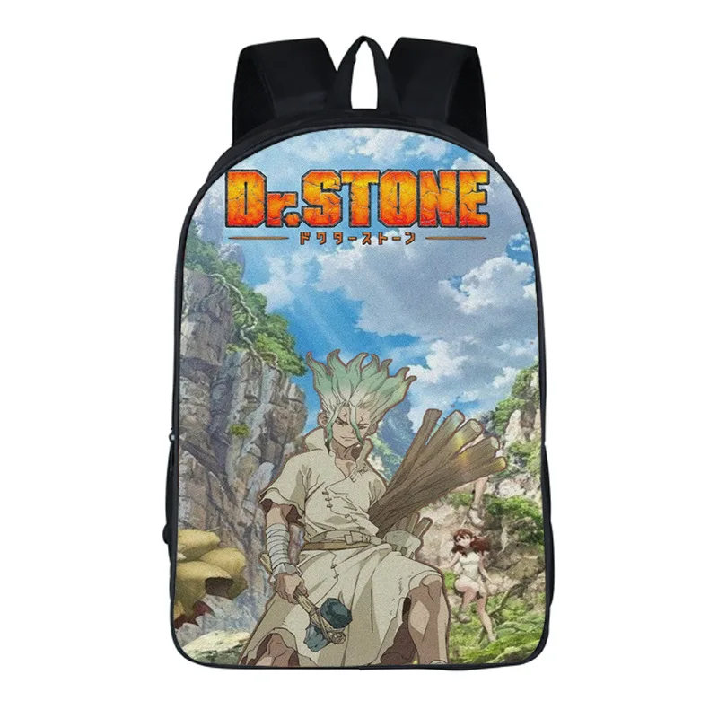 Аниме Dr. STONE Ishigami Senku хром Косплей conviviality фестиваль играет для взрослых мальчиков и девочек одежда на молнии дышащая сумка на плечо - Цвет: Синий