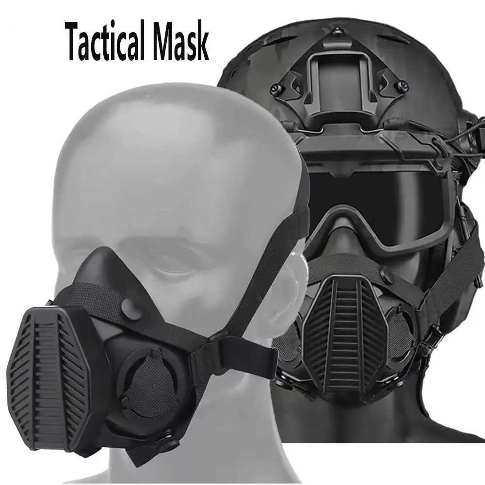Masque À Gaz Chimique Anti Poussière Peinture Respirateur Airsoft Tactique  Wargame Masque Intégré Ventilateur Cosplay Masque 271S Du 19,58 €
