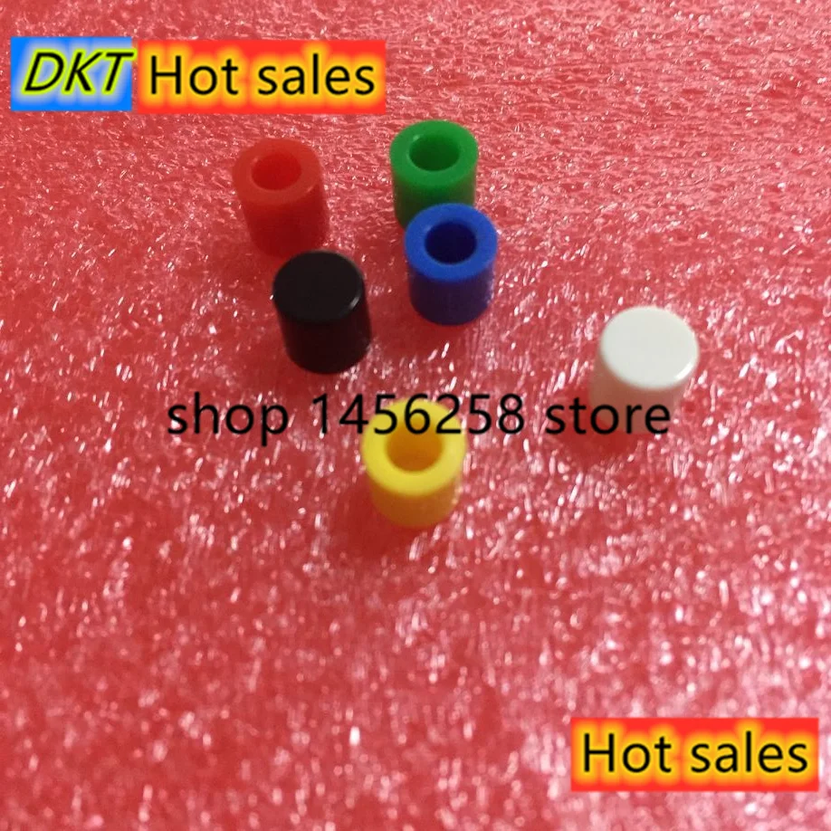 60 teile/los 6 Farbe Kunststoff Kappe Hut kits G62 feur 6*6 мм Тактильный кнопочный переключатель Deckel Abdeckung a56 6x6 мм Grün Schwarz