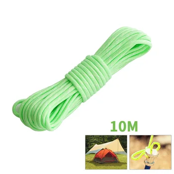 

10 m Outdoor Luminous Rope Tent Rope Reinforcement Wind Ropes Lanyard Ropes Paracord For Hiking Camping Rope Fluorescence*