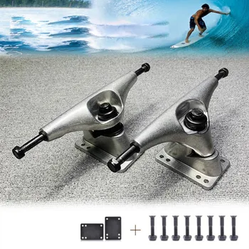 

Newly Skateboard Truck Bracket Four-Wheel Skateboard Bridge Alloy Fish Board Longboard Bracket Skate Trucks Accessories