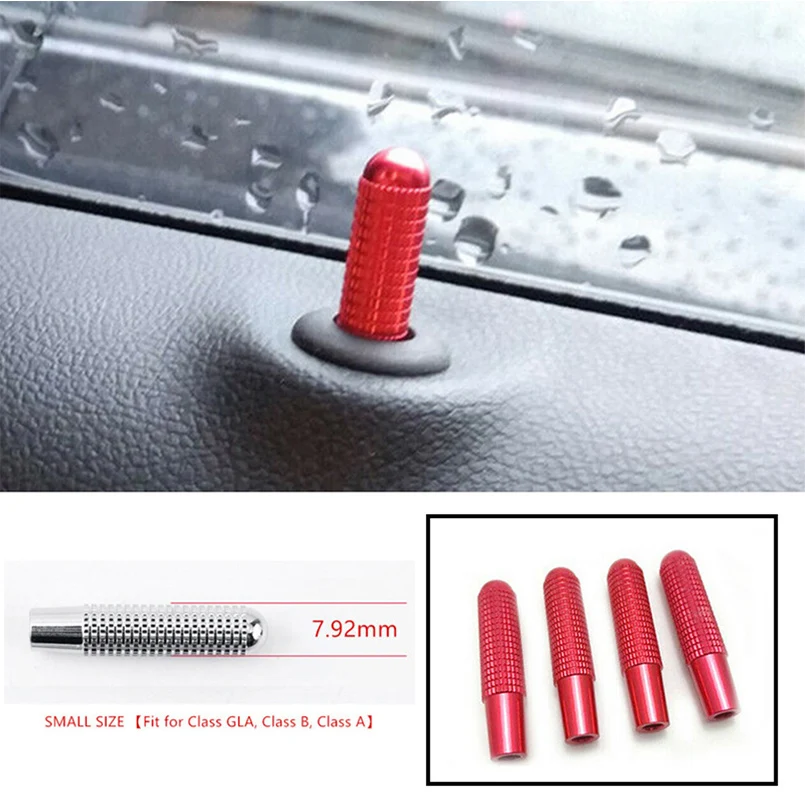 Type A Болт из сплава на двери кнопки замка контактный чехол для Benz E/C/класса GLC& CLA/A/B класс - Название цвета: Type A