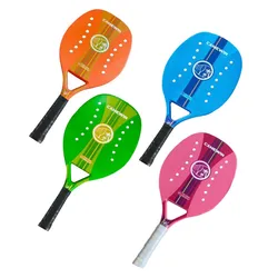 2021 New Camewin Full Carbon Beach Tennis Racket With Soft EVA Surface Pickle Ball Raqueta Bag Adult Tennis Racket Equipment