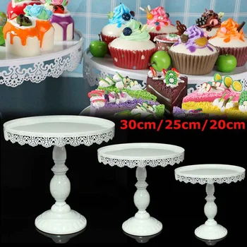 

20/25/30cm Gold Mirror Surface Wedding Dessert Tray Cake Stand Wedding Party Birthday Decoration Pan Cake Cookies Display
