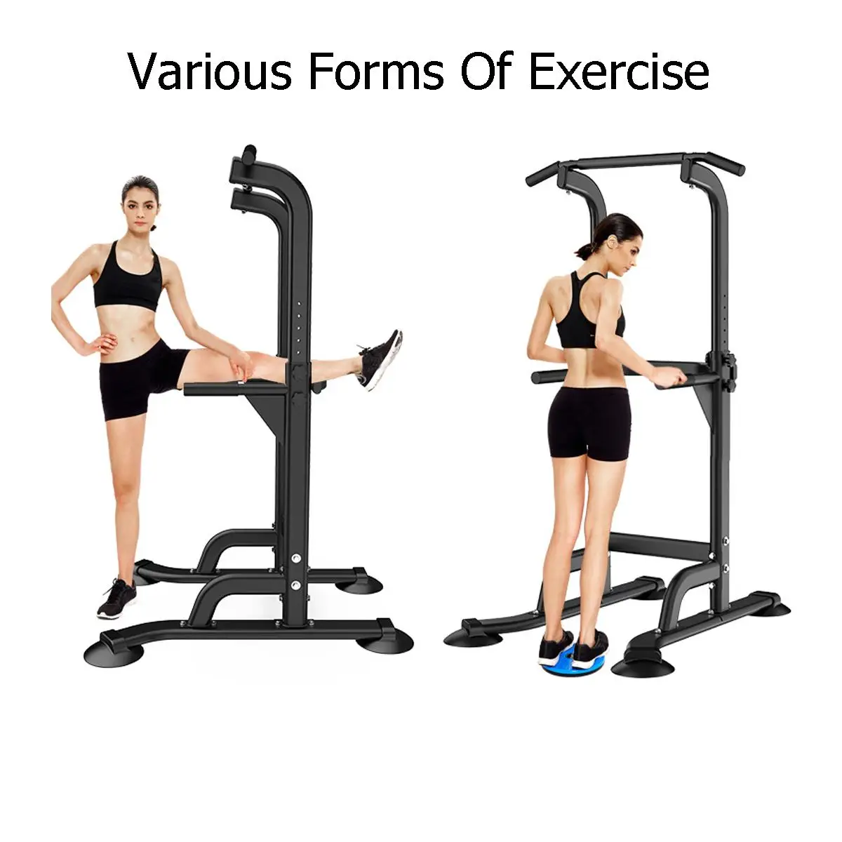 US $69.56 150KG Adjusable Pull Up Bar Horizontal Bars Multifunction Sport Workout Pull Up Station Power Tower Home Gym Fitness Equipment