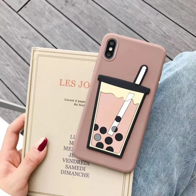 Забавный мягкий чехол Boba с жемчугом и молочным чаем 11 11pro apple X xs max, чехол для мобильного телефона iphone 8, 7 plus, 6s, 6, XR, все включено, силикон