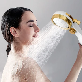 

Pressurized Shower Sprinkler One Key Stop Water Shower Head Shaking Head Shower Sprinkler Multi-Gear Adjustable For Bathroom A30