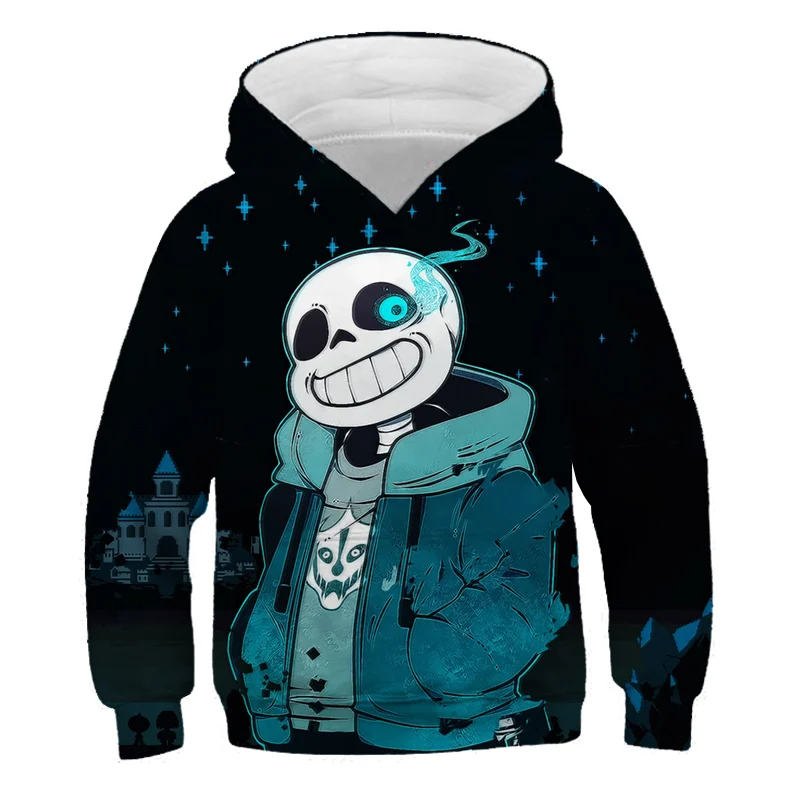 Толстовка с 3D принтом Sans Undertale модные мужские/женские/детские толстовки длинным