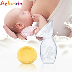 Biberon d'allaitement en Silicone de 100ml pour bébé, tire lait manuel, support collecteur de lait maternel, accessoires 
