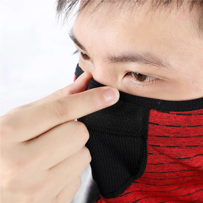 Флисовый теплый шарф унисекс воротник SetWindproof открытый холодный маска для верховой езды полотенце для лица осень и зима