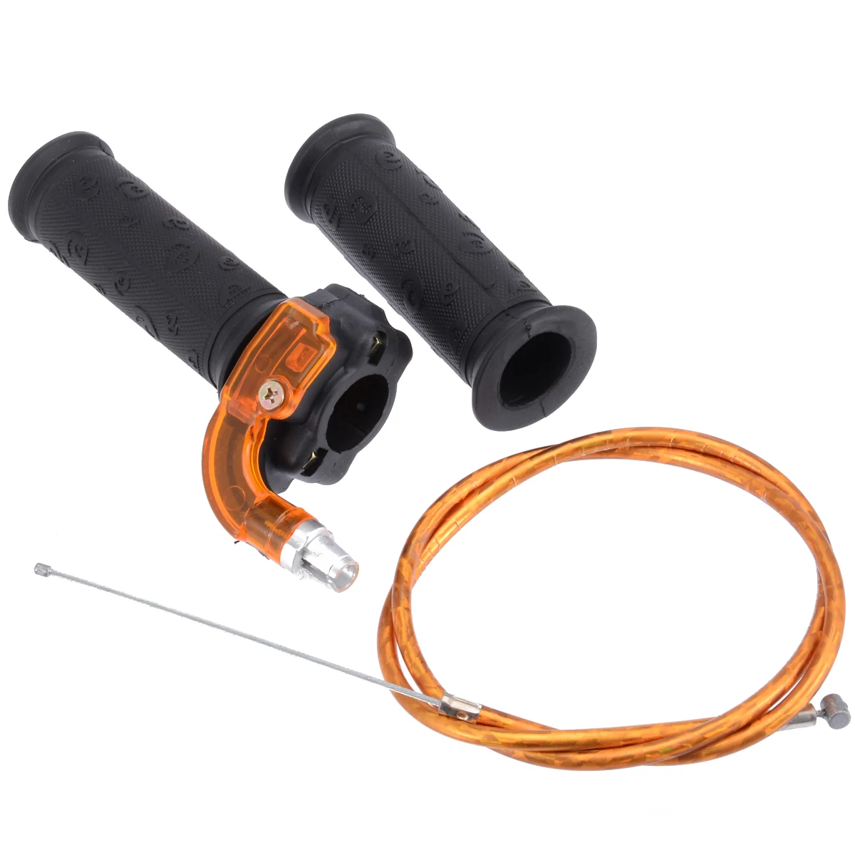 Restrictable Twist Throttle Grip Cable Set For 47 49 cc Mini Dirt Bike Quad ATV