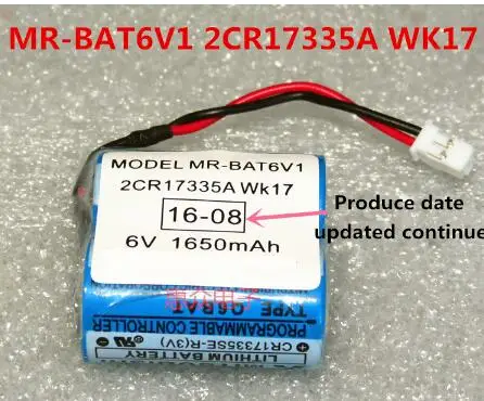 10 шт. MR-BAT6V1 2CR17335A WK17 6 В литиевая батарея plc с вилками/разъемами