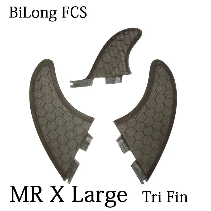 BiLong FCS II Twin+ Stabilizer Tri Fin Set- Black Surfboard Fins for fcs2 box 3pcs set Construction Performance Core - Цвет: Темно-серый
