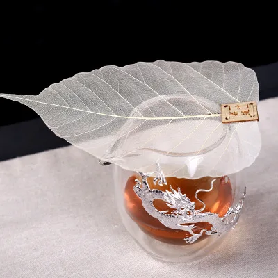 Bodhi Leaf чай протекающий чай дорожные аксессуары Чайный фильтр творческая личность натуральный лист чайный набор