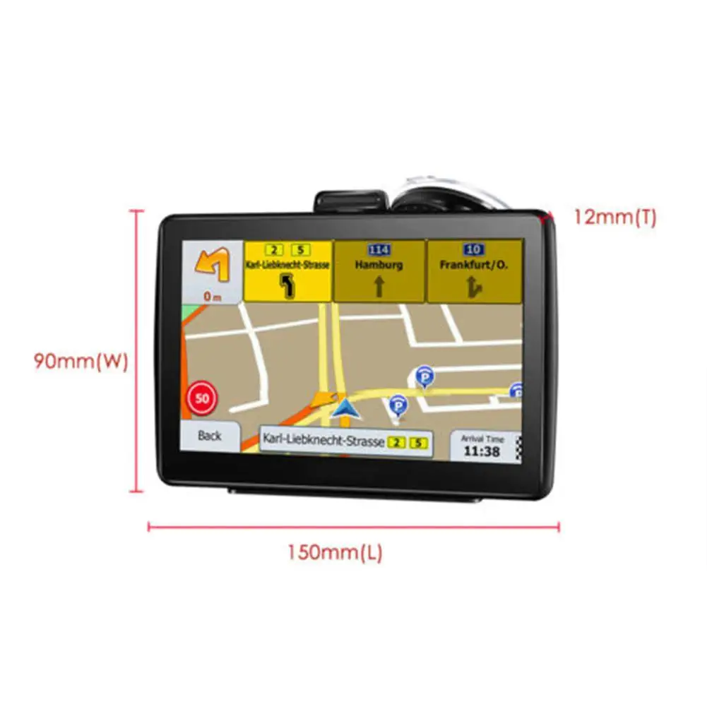 7 дюймов автомобиль грузовик gps навигатор емкостный Экран gps навигации Карты для Европа, Южная/Северная Америка nawigacja samochodowa
