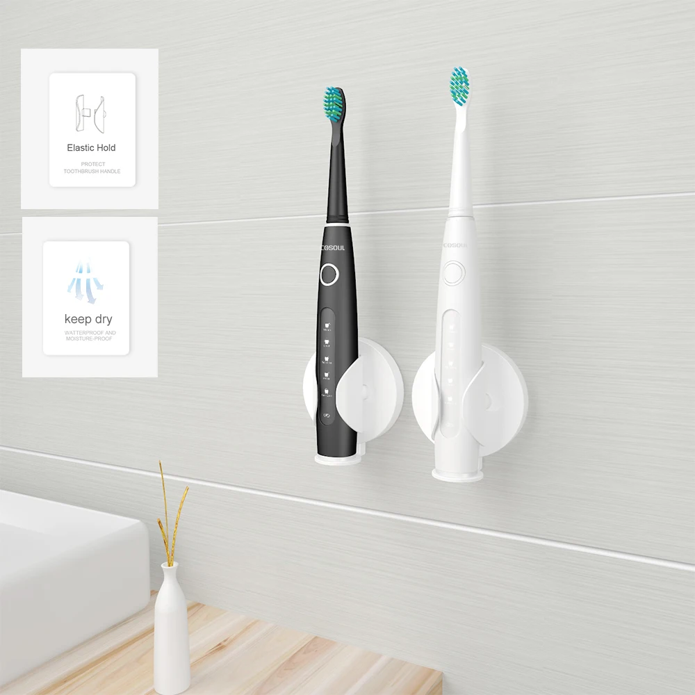COSOUL электрическая зубная щетка отбеливающая 5 режимов перезаряжаемая держатель