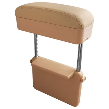 

Car Wireless Charger Multifunctional Armrest Box Pad Storage Box Storage Box Central Control Armrest Box,Beige