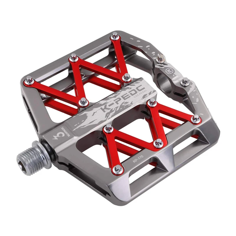 

9/16" Universal Mountain Bicycle Pedals Platform Cycling Ultra Sealed Bearing Aluminum Alloy Flat Pedals