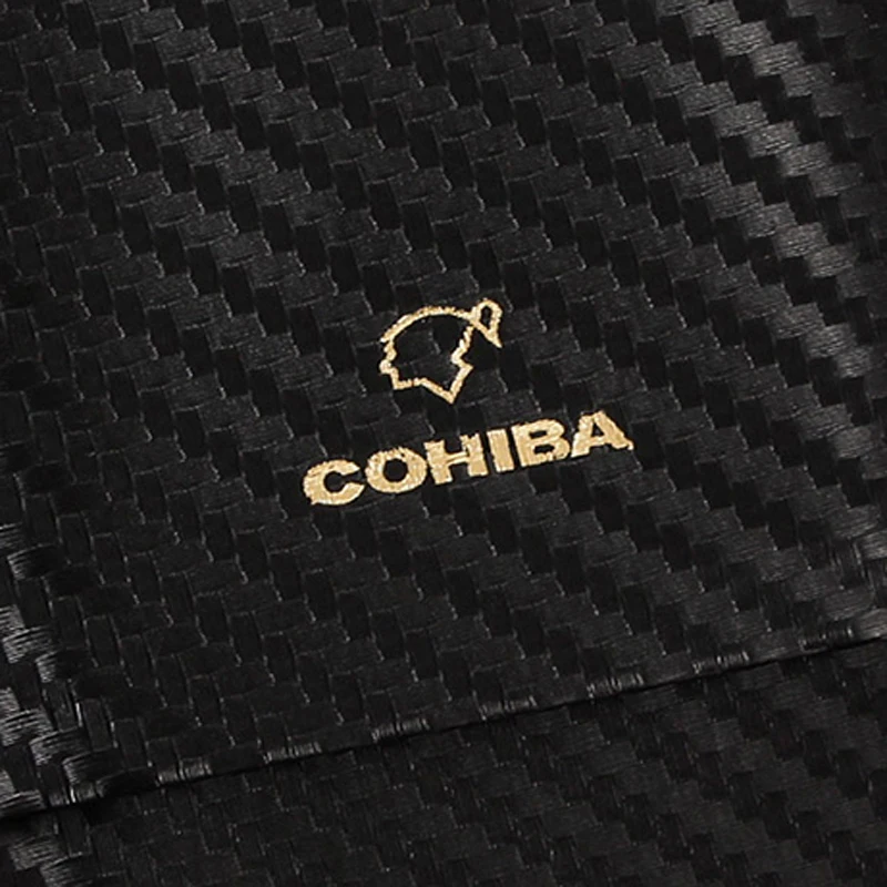 COHIBA Портативный хьюмидор сигары чехол для путешествий кожаный сигарный хьюмидор коробка кедровое дерево сигары аксессуары для 3 сигары трубка W/Подарочная коробка