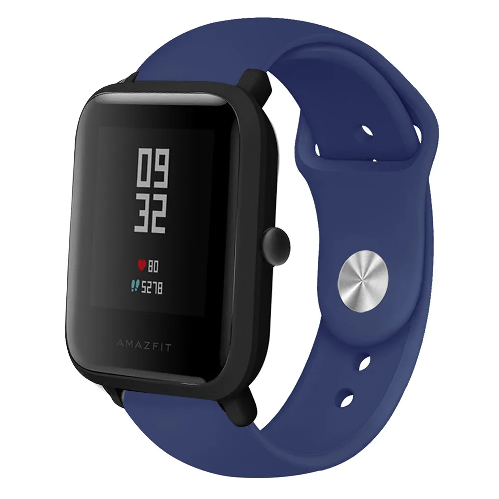Silicone Soft Strap for Huami Amazfit GTS GTR 42mm Bracelet 20mm Wrist Band for Huami Amazfit Bip BIT Youth Wearable Watchband