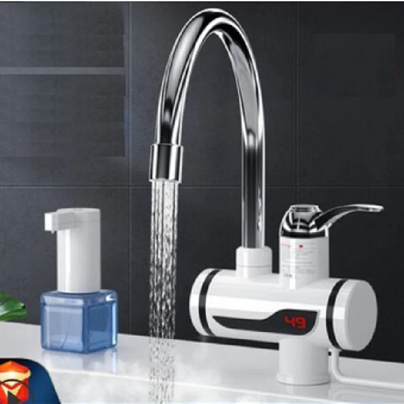 Robinet chauffe-eau électrique instantané sans réservoir, installation  rapide, eau chaude et froide, cuisine - AliExpress