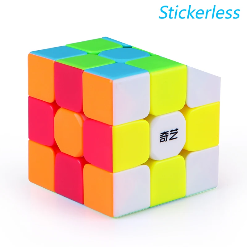 Stickerless Высокое качество QiYi Warrior S 3x3x3 волшебный куб 3x3 Neo Cubo профессиональная скоростная Головоломка Развивающие игрушки для детей - Цвет: Stickerless