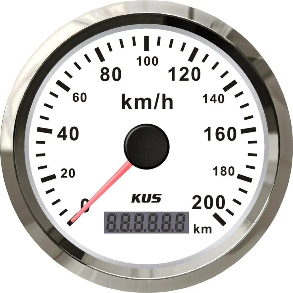 85 мм gps скорость одометры тюнинг 0-200 км/ч Авто скорость метров водонепроницаемый с подсветкой и gps антенна 12 В/24 В для автомобиля лодки