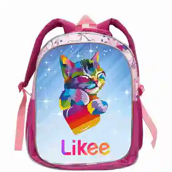 

Likee Bag 3D Printed Softback Bookbag Single Zipper 12/16 Inch "LIKEE 1 (Like Video)" Backpack Women School Bags Famous Russia